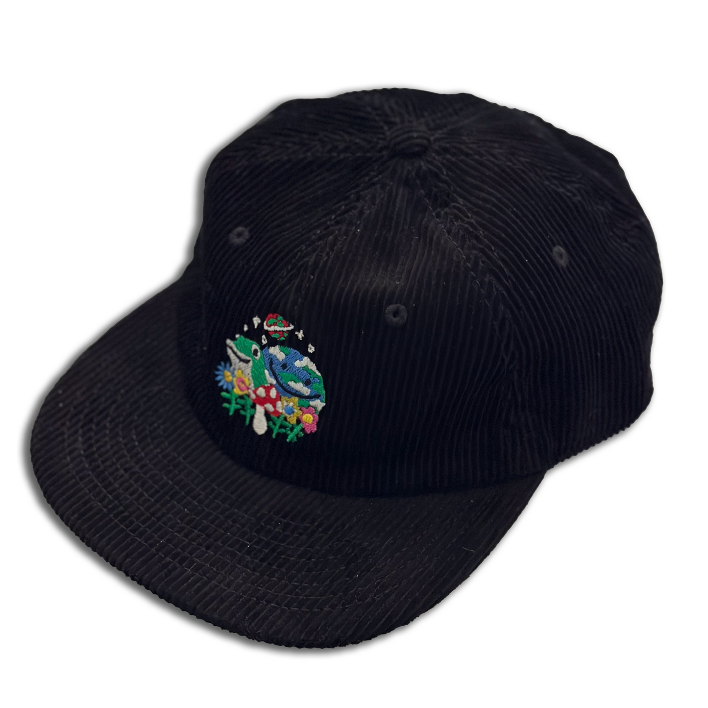 earth and stuff cap - black corduroy