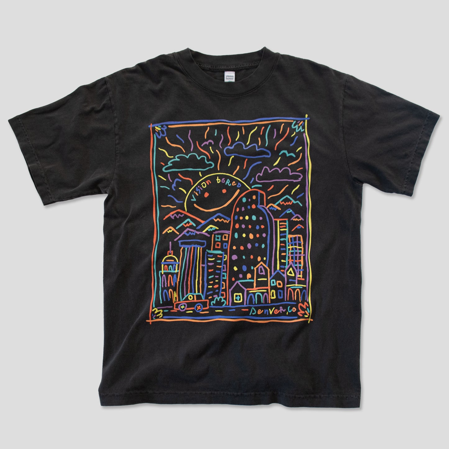 doodles tee - vintage black
