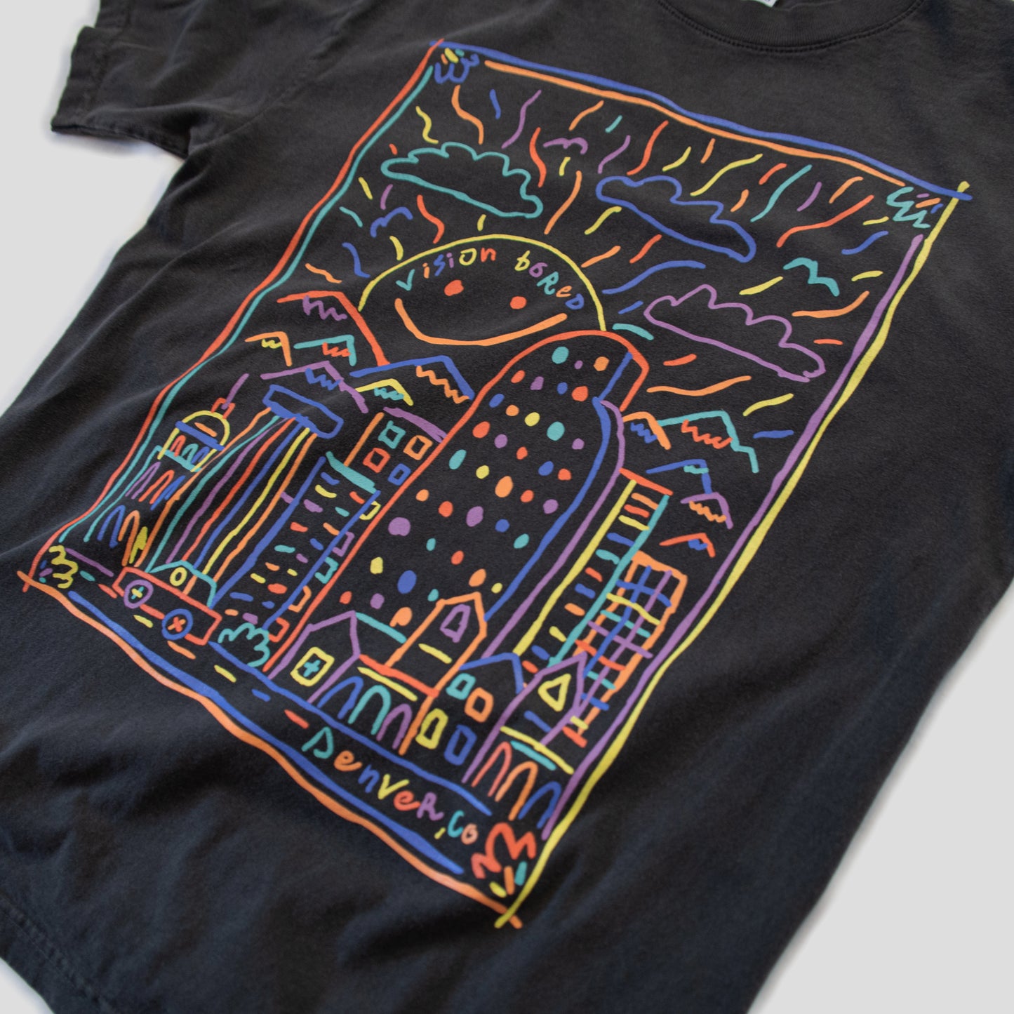 doodles tee - vintage black