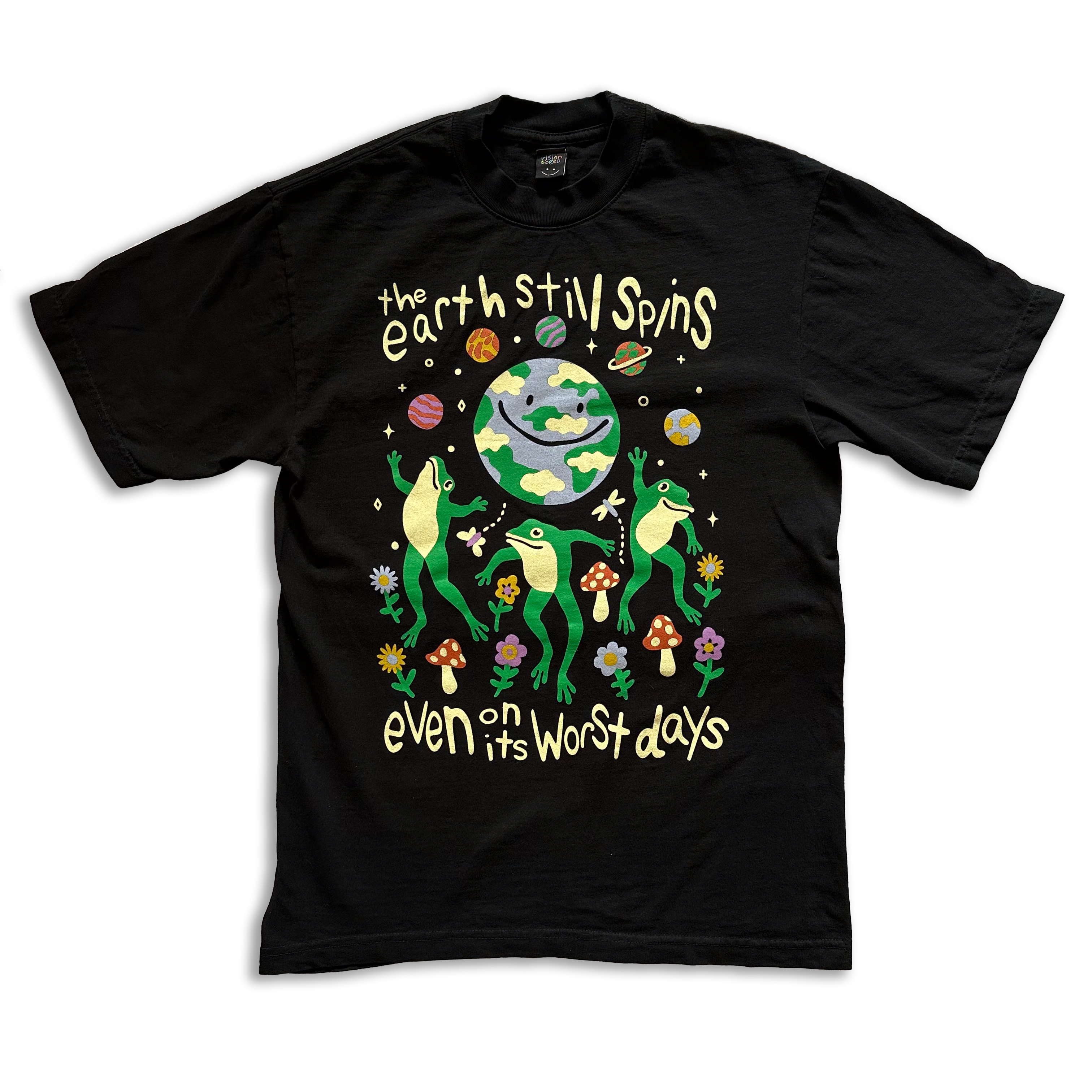 Black Printed T-Shirt | Printed T-Shirt | Vision Bored