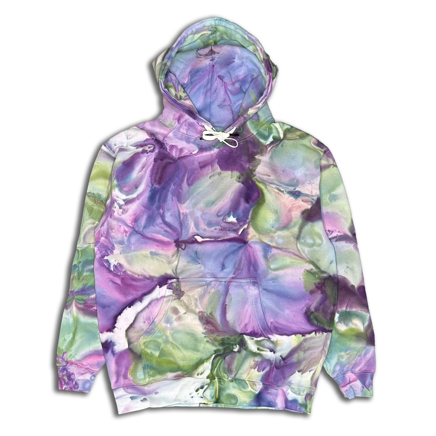 signature dyed hoodie - purple sticky punch