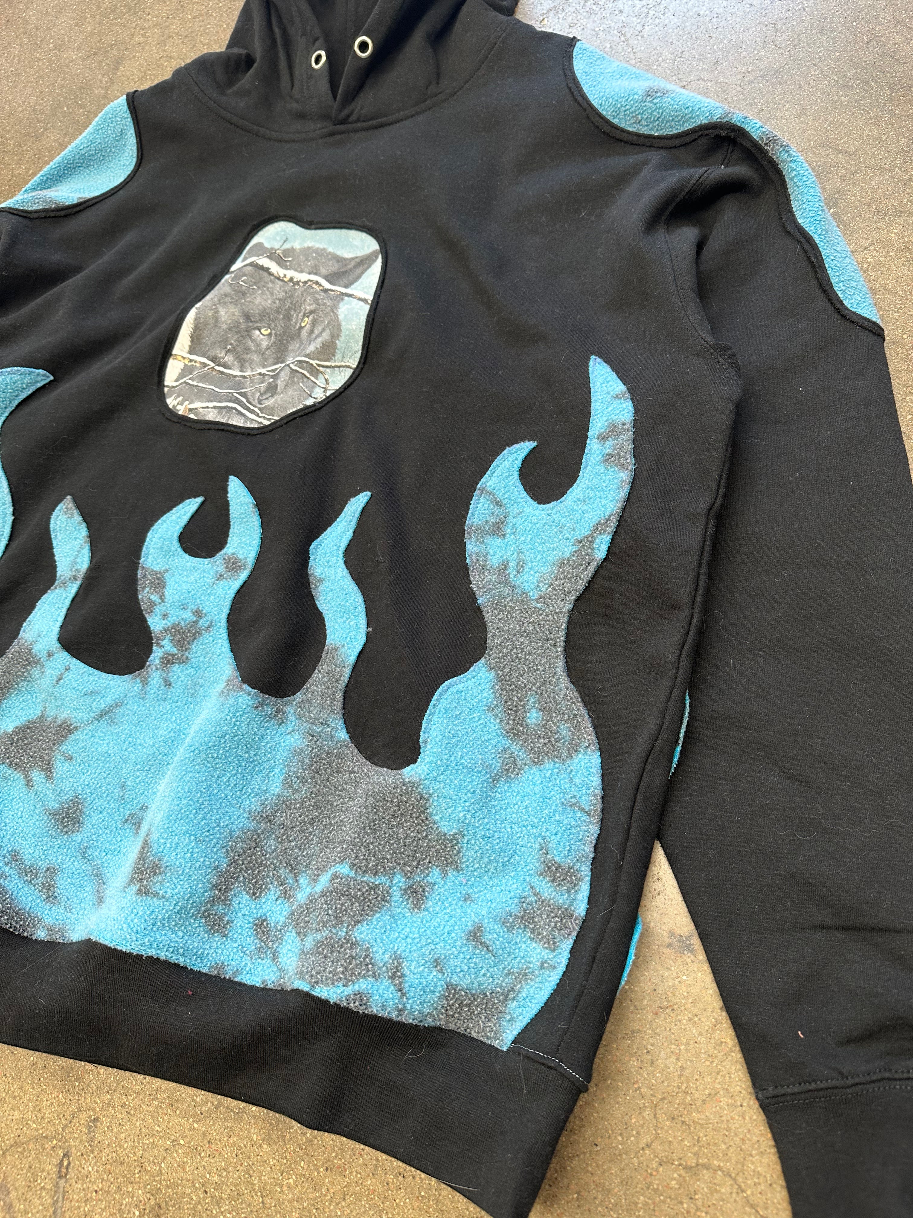 1-of-1 wolf hoodie - XL