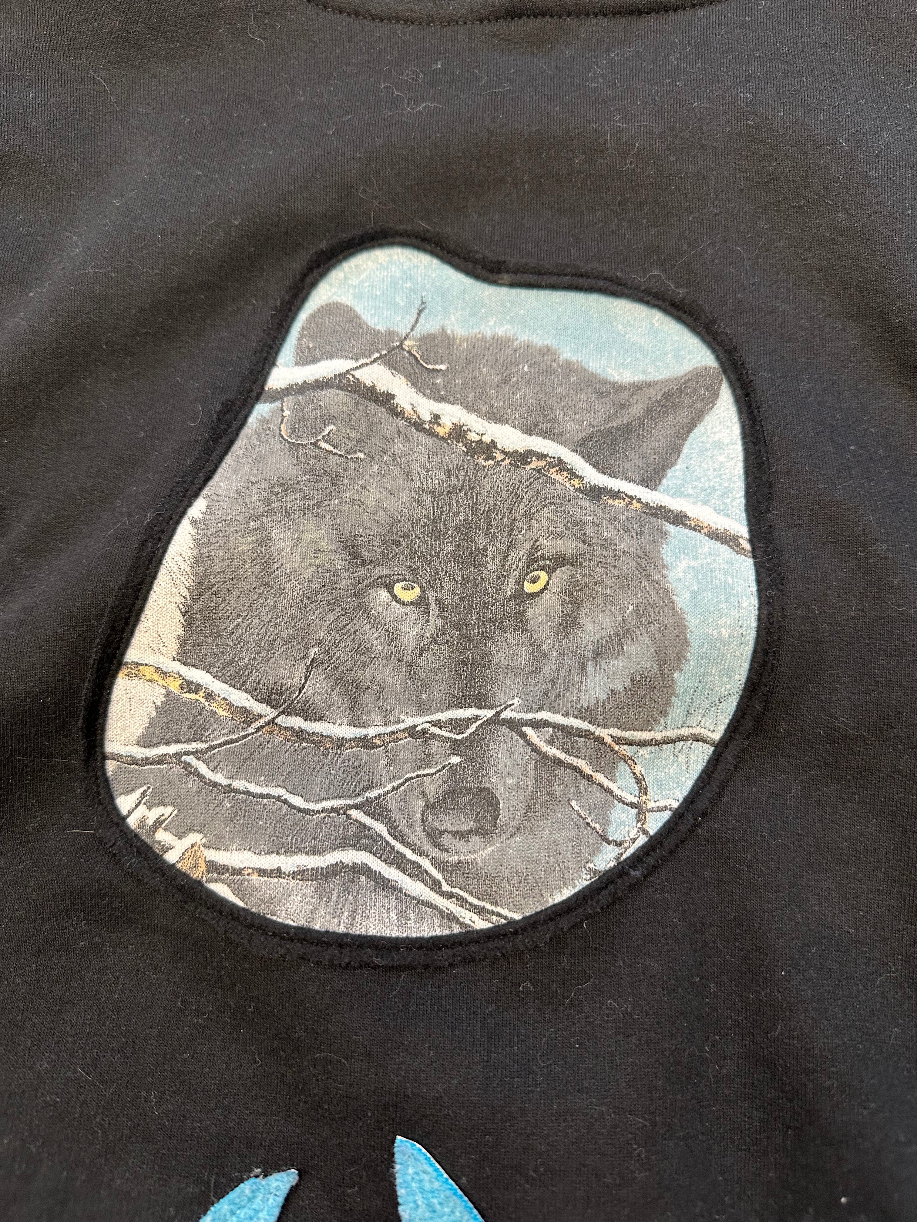 1-of-1 wolf hoodie - XL